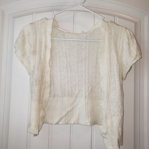 SWEATER PROJECT  white M cardigan